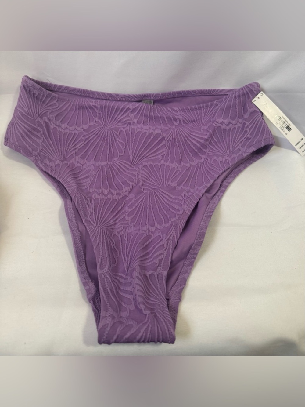 New PINK Victoria's Secret Lilac Textured Bikini Bottoms size small